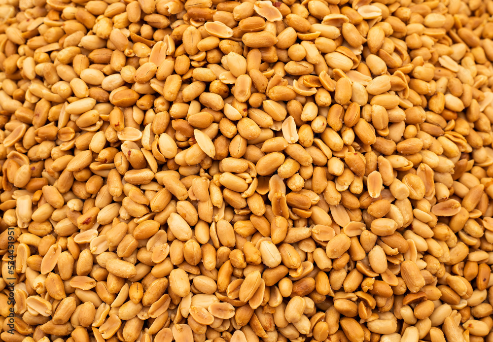 Arachis hypogaea - Organic roasted peanuts in the flea market