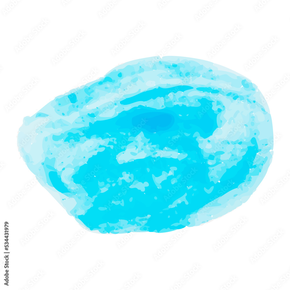 Watercolor stain. Circle spot on a white background. Watercolor texture with round brush strokes. Blue and turquoise. Sea or sky. Circle, rectangle and spot. Isolated. Vector. Watercolor stain. Circle spot on a white background. Watercolor texture with round brush strokes. Blue and turquoise. Sea or sky. Circle, rectangle and spot. Isolated. Vector.