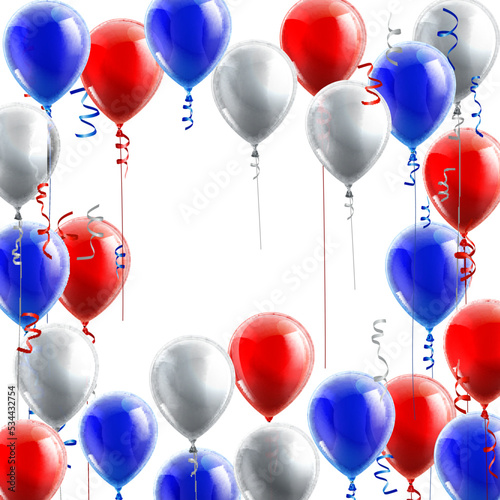Red White and Blue Balloons...