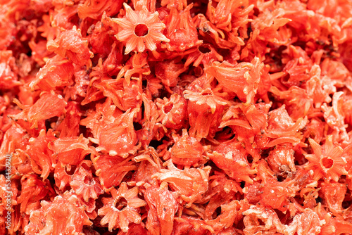 Organic and edible dehydrated hibiscus flower - Hibiscus