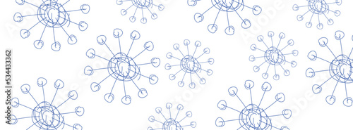 Corona virus Virus Icon Vector, Novel coronavirus image