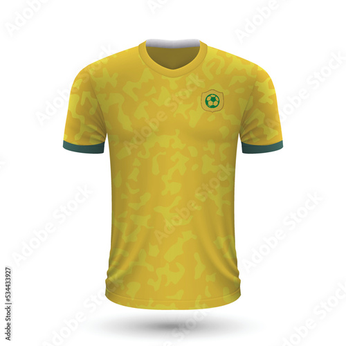 Realistic soccer shirt of Australia photo