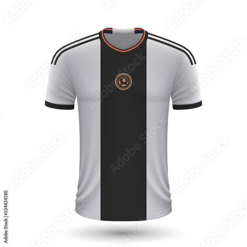 Realistic soccer shirt of Germany