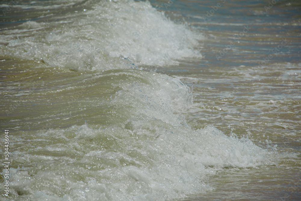 waves on the beach