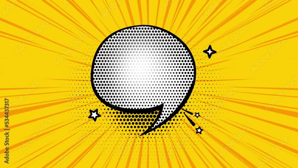 Vídeo do Stock: Pop cartoon style animation. Background animation in ...