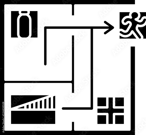 evacuation icon