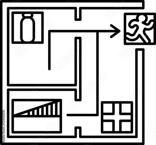 evacuation icon