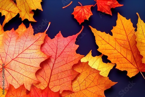 Autumn leaves maple autumn background. High quality illustration