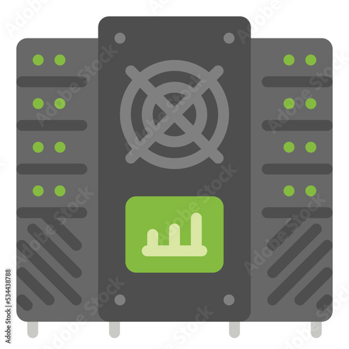 mainframe flat icon