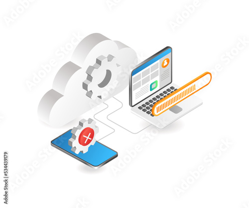 Cloud server test app smartphone