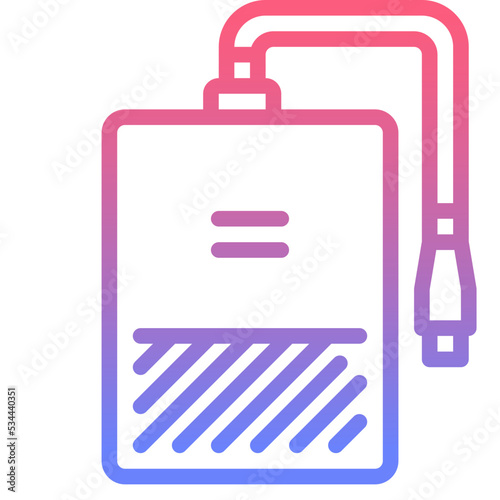 external line gradient icon