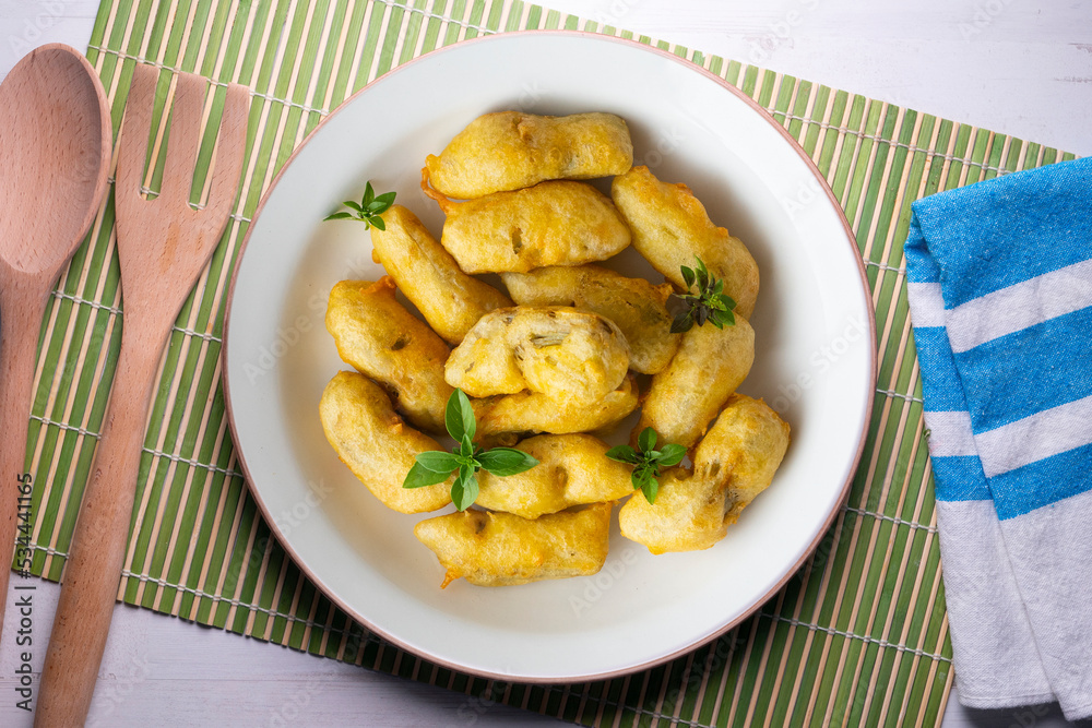 Breaded artichokes cover. Typical Spanish vegan tapas. Breaded artichokes cover. Typical Spanish vegan tapas.