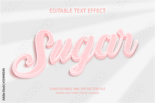 Editable Sugar Text Effect