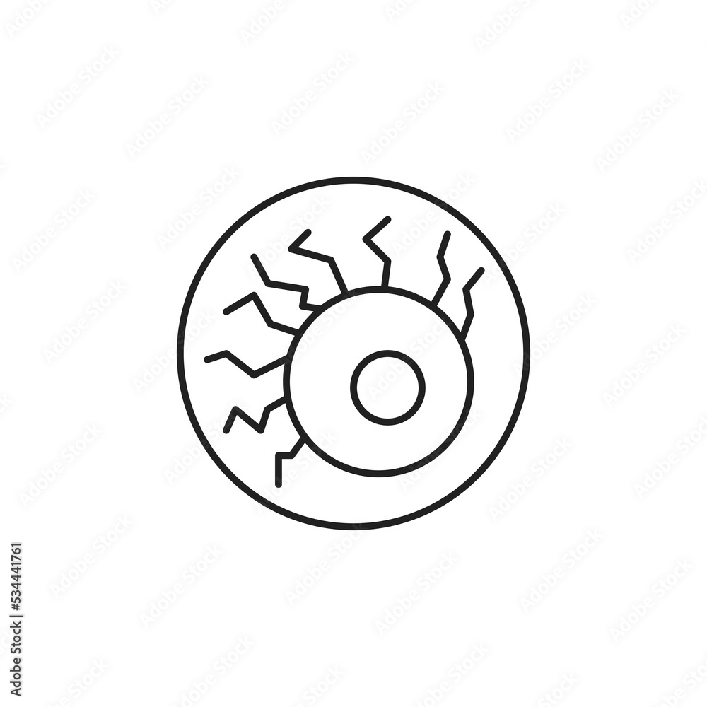 eye ball halloween vector for website symbol icon presentation