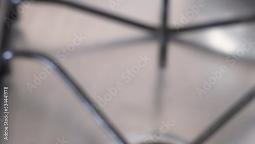 Hand take out Italian moka pot . The process of making coffee in Italian moka pot