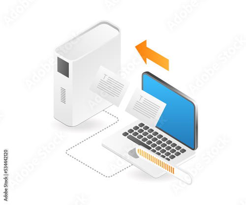 Recovery data memory server