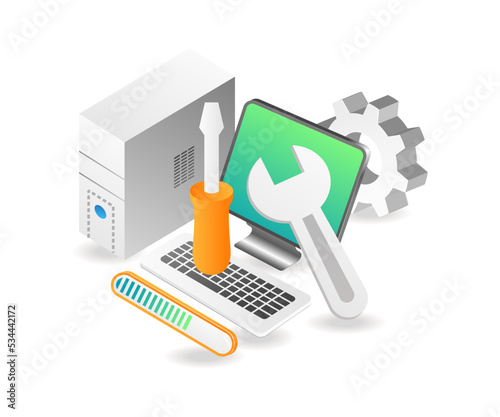 Repairing and maintenance of computer applications