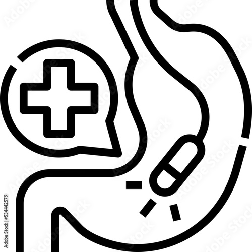 Endoscopy icon symbol element