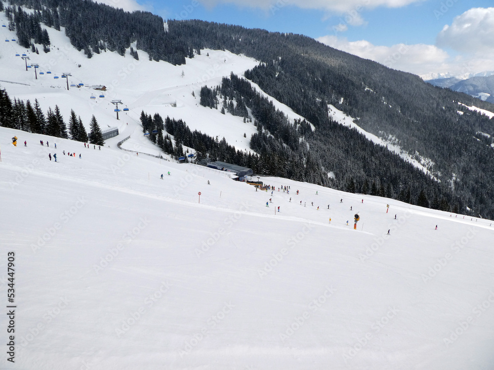 Skifahren in Saalbach Hinterglemm Leogang