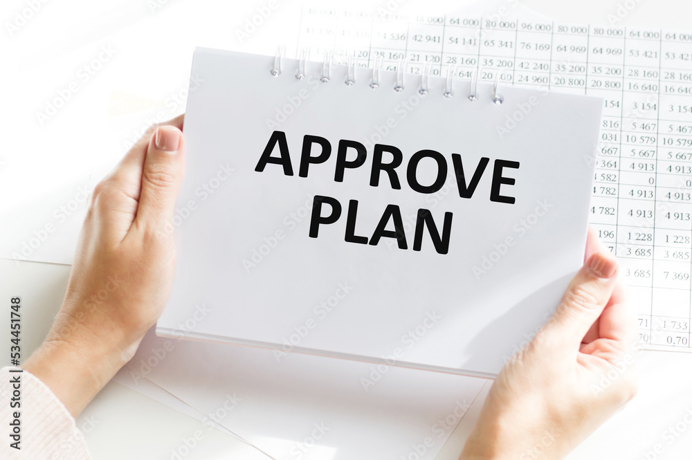 a man writes the text approve plan a man writes the text approve plan