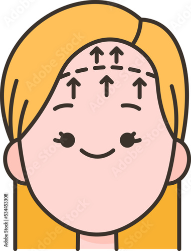 forehead icon