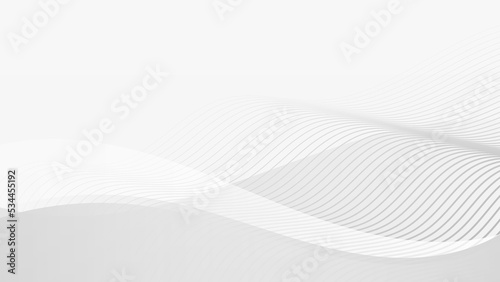Elegant wavy white background