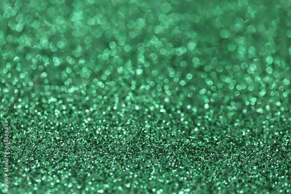 Abstract green glitter background