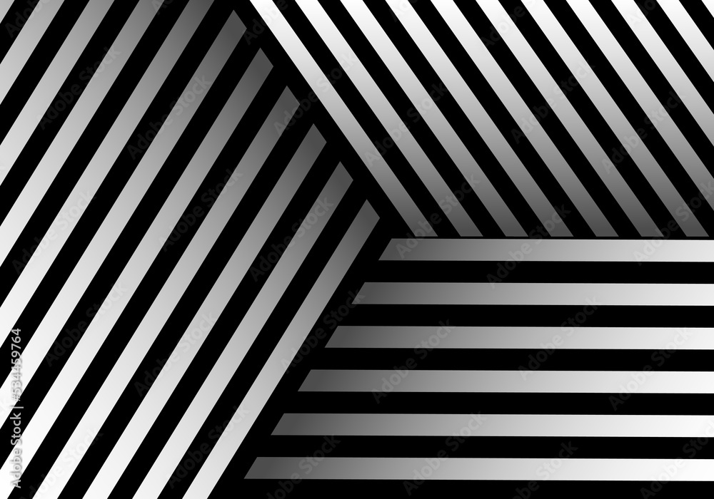 Abstract black lines striped pattern overlapping layered on white background Abstract black lines striped pattern overlapping layered on white background