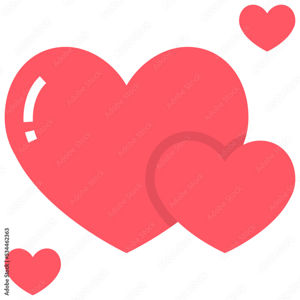 Heart icon symbol element Heart icon symbol element