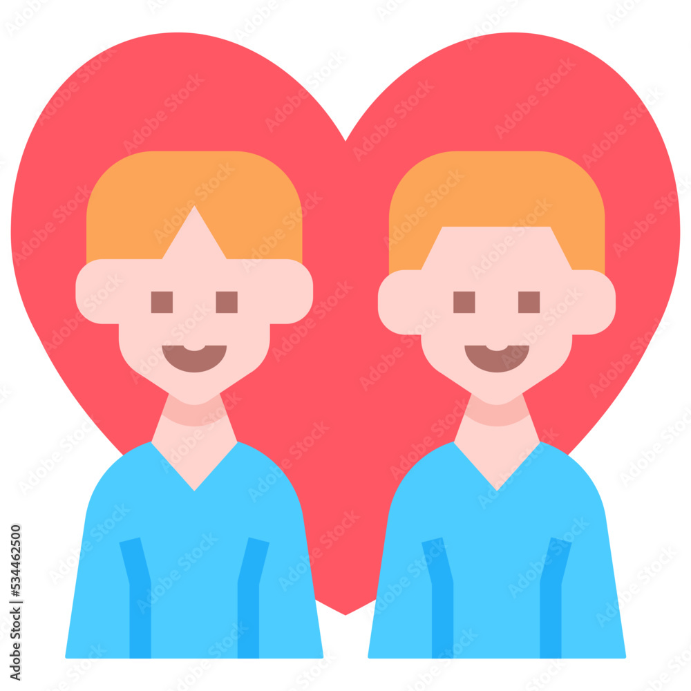 Man couple icon symbol element Man couple icon symbol element