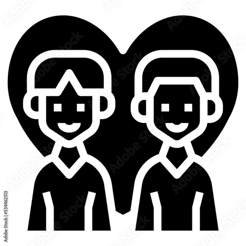 Man couple icon symbol element