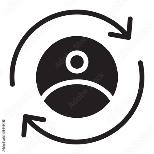 self employed glyph icon