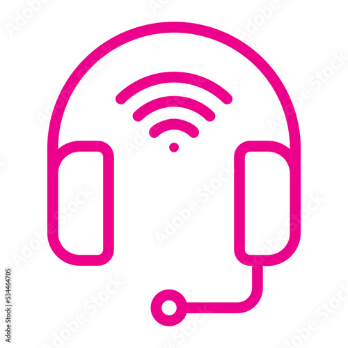 headset gradient icon