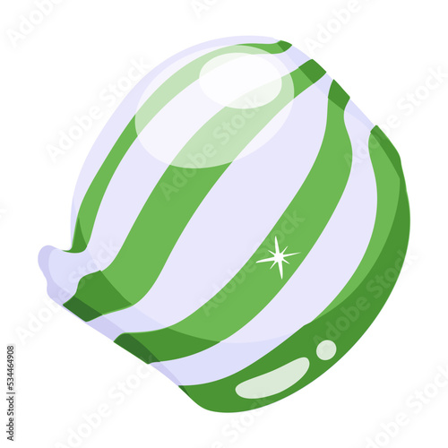Yummy candy flat icon design 
