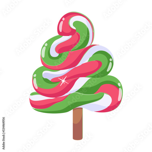 An icon of lollipop flat design 