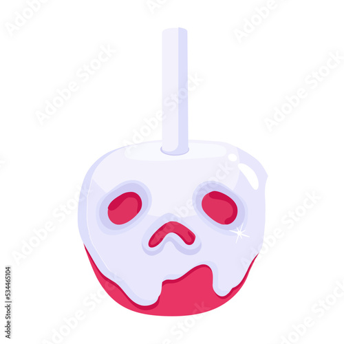 An icon of lollipop flat design 