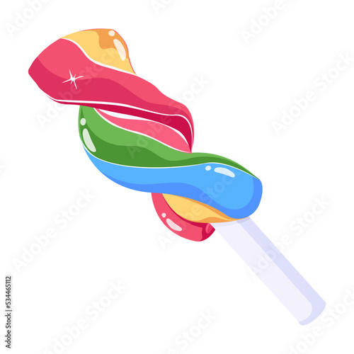 An icon of lollipop flat design 