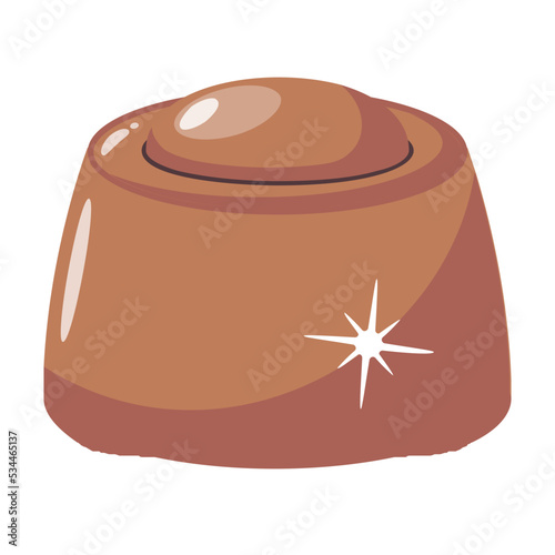 Yummy candy flat icon design 
