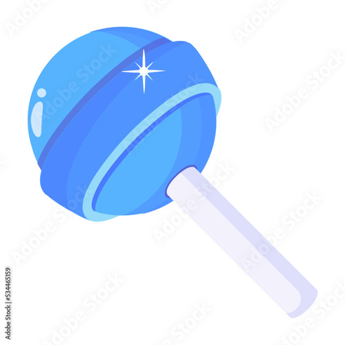 An icon of lollipop flat design 