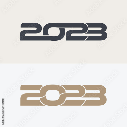 Welcome 2023 logo text design vector illustration