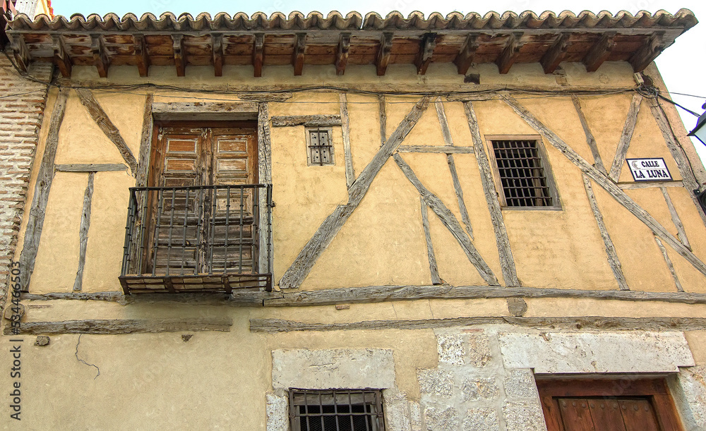 old buildings of the town of Tordesillas, Spain
