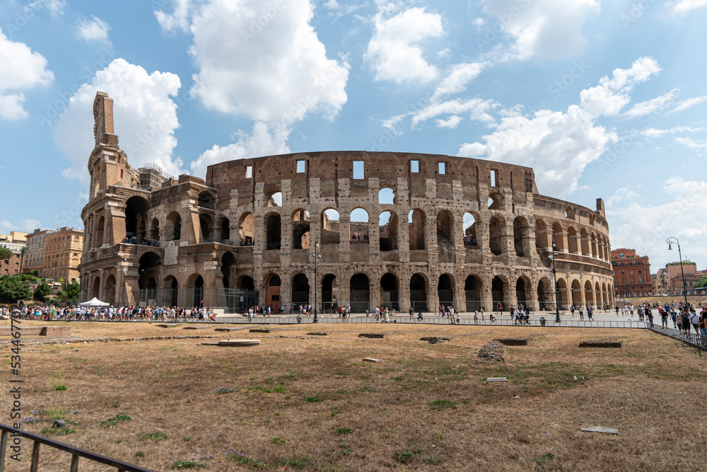 Huge colosseum in Rome