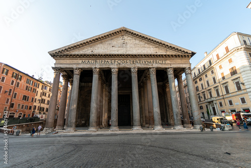 View of the pantheon in Rome  Italy