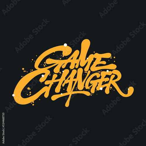 game changer modern typography design. perfect for poster, banner,t shirt, web design, social media and different uses