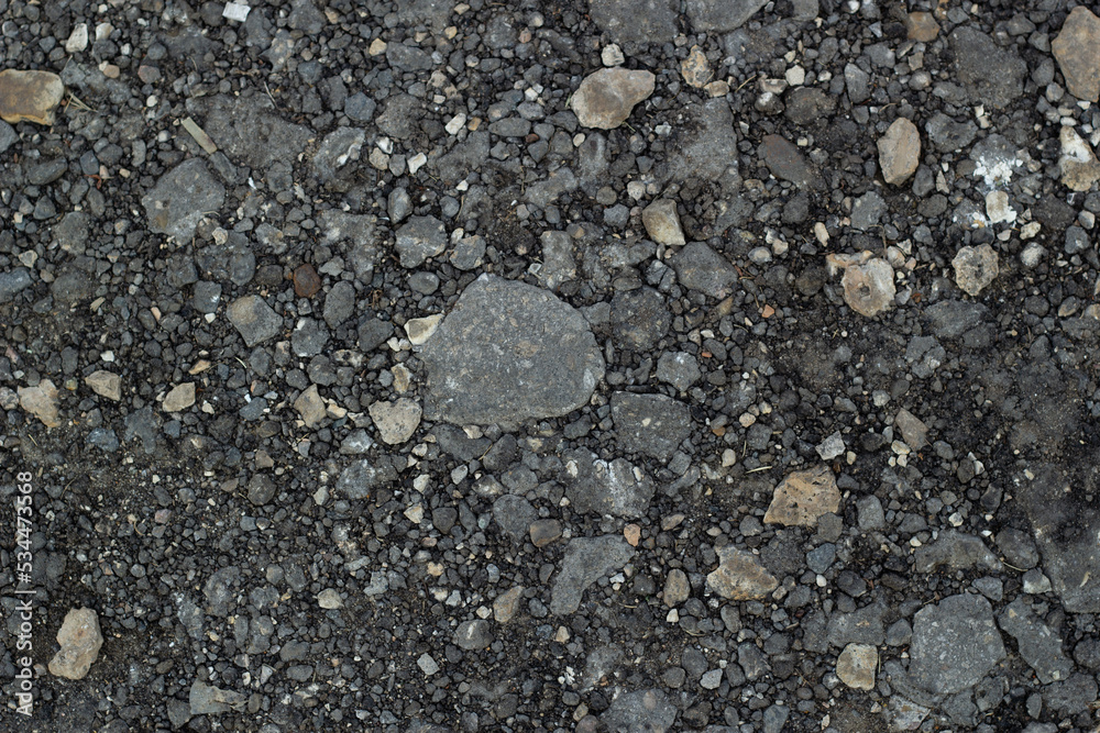 background gray asphalt crumbs of different sizes. background gray asphalt crumbs of different sizes.
