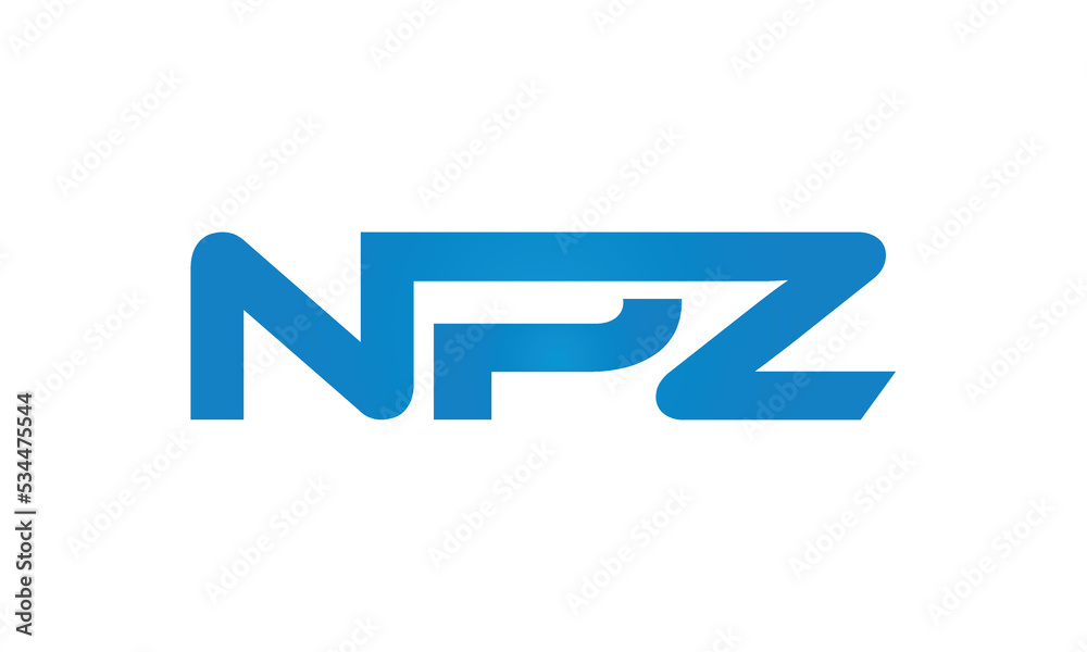 NPZ monogram linked letters, creative typography logo icon NPZ monogram linked letters, creative typography logo icon