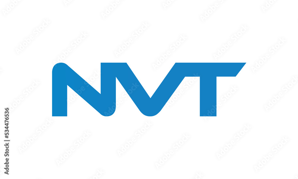 NVT monogram linked letters, creative typography logo icon NVT monogram linked letters, creative typography logo icon