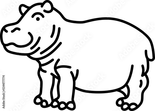 hippopotamus icon