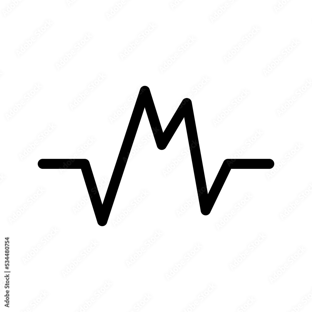 frequency line icon illustration vector graphic frequency line icon illustration vector graphic