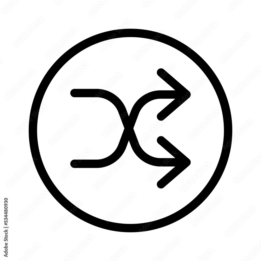 shuffle line icon illustration vector graphic shuffle line icon illustration vector graphic